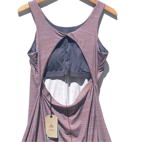 NWT PRANA Women’s Skypath Activewear Backless dress with Built in Bra size xl - Picture 5 of 6